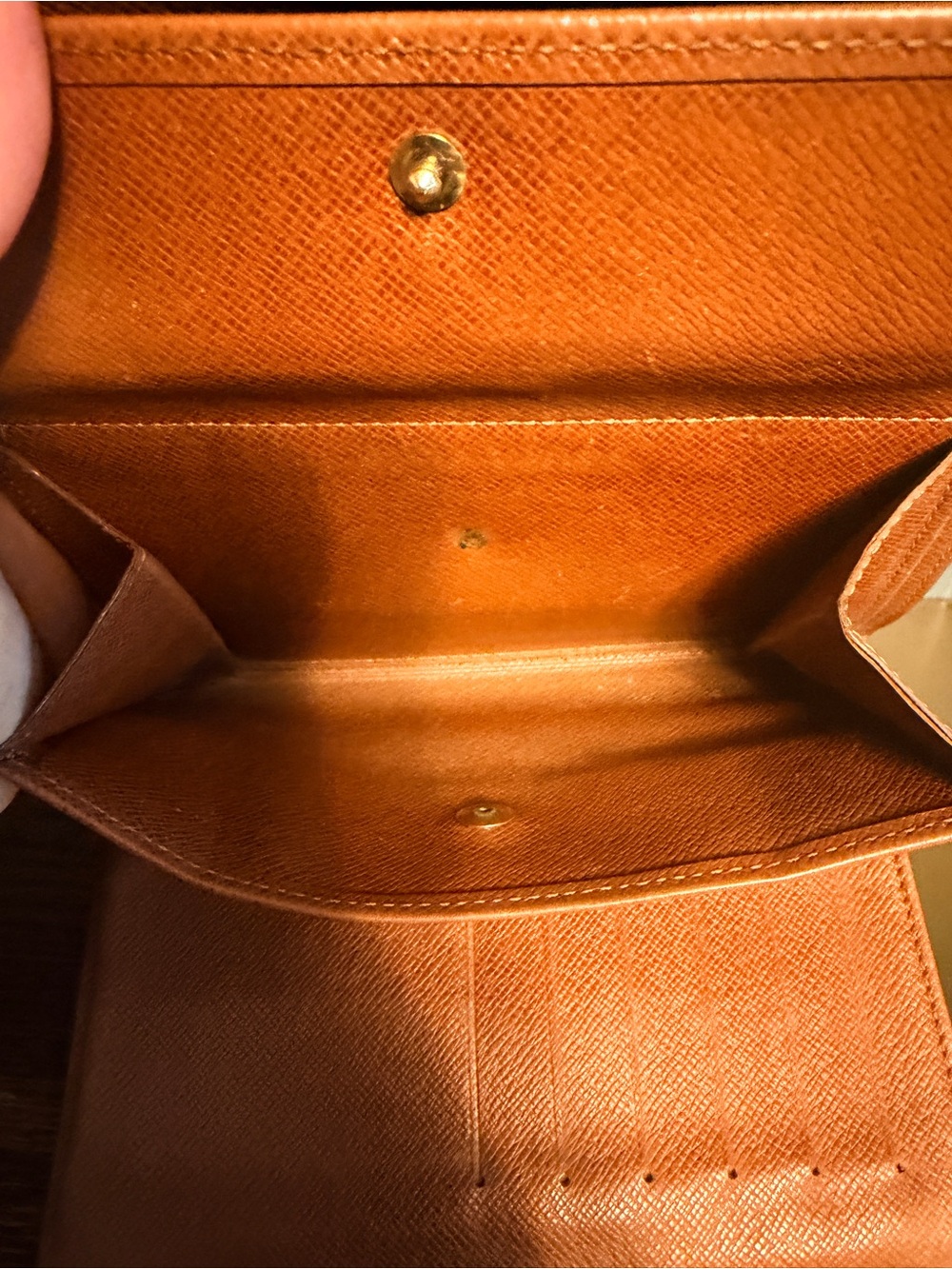 Louis Vuitton Monogram Canvas Foldover Wallet - Brown/Gold - Picture 6 of 8